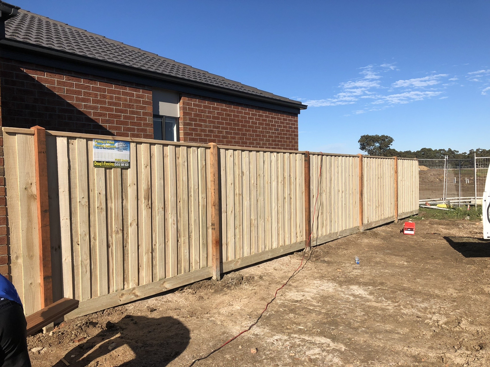 Privacy paling fence